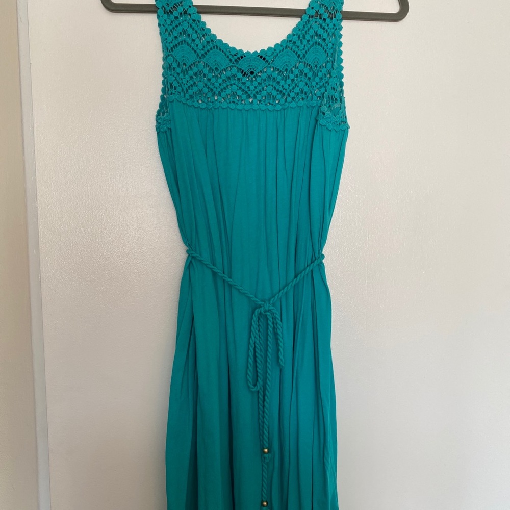 Teal summer dress